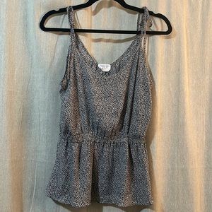 Sienna Sky black & khaki spaghetti strap top - size S